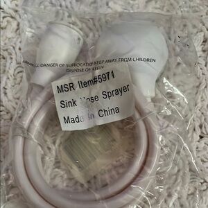 White Sink Hose Sprayer